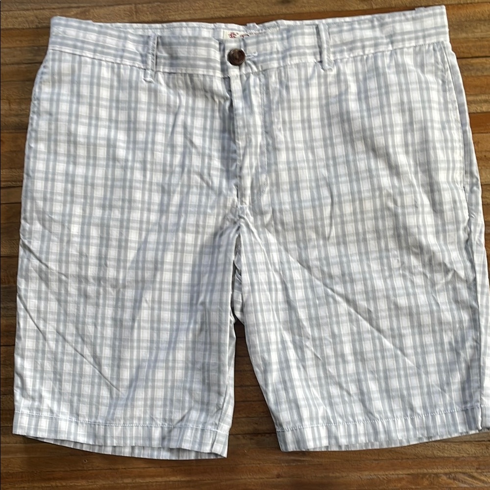 🩷Sale🩷Original Penguin Gray Plaid Flat Front Men Shorts - NWOT - Sz 36
